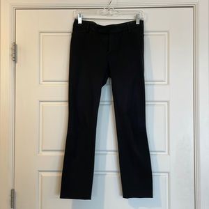 Black size 0 Gap work trousers.
